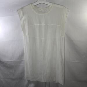 Mod Ref White Mesh Sheer Swimsuit Cover-Up Size Small